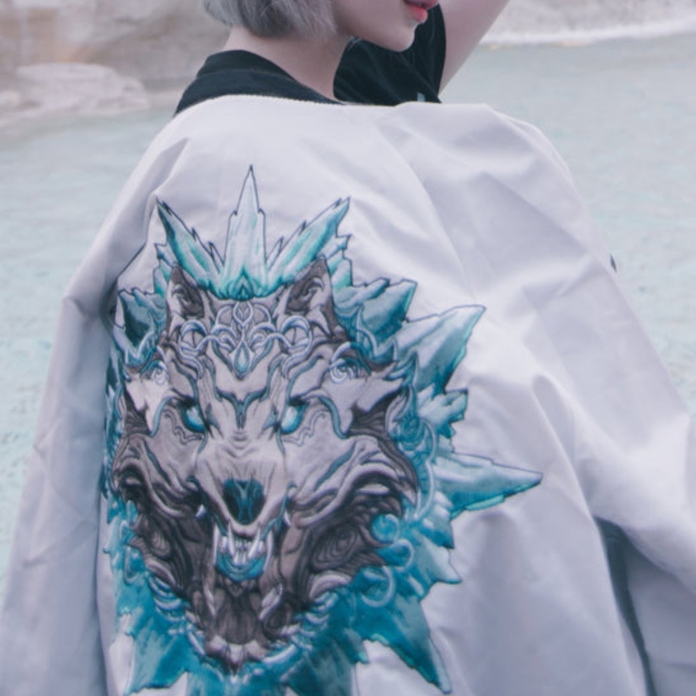 BIBISAMA • Chinese Zodiac Dog Bomber Otaku Streetwear Jacket - Picture 6 of 13